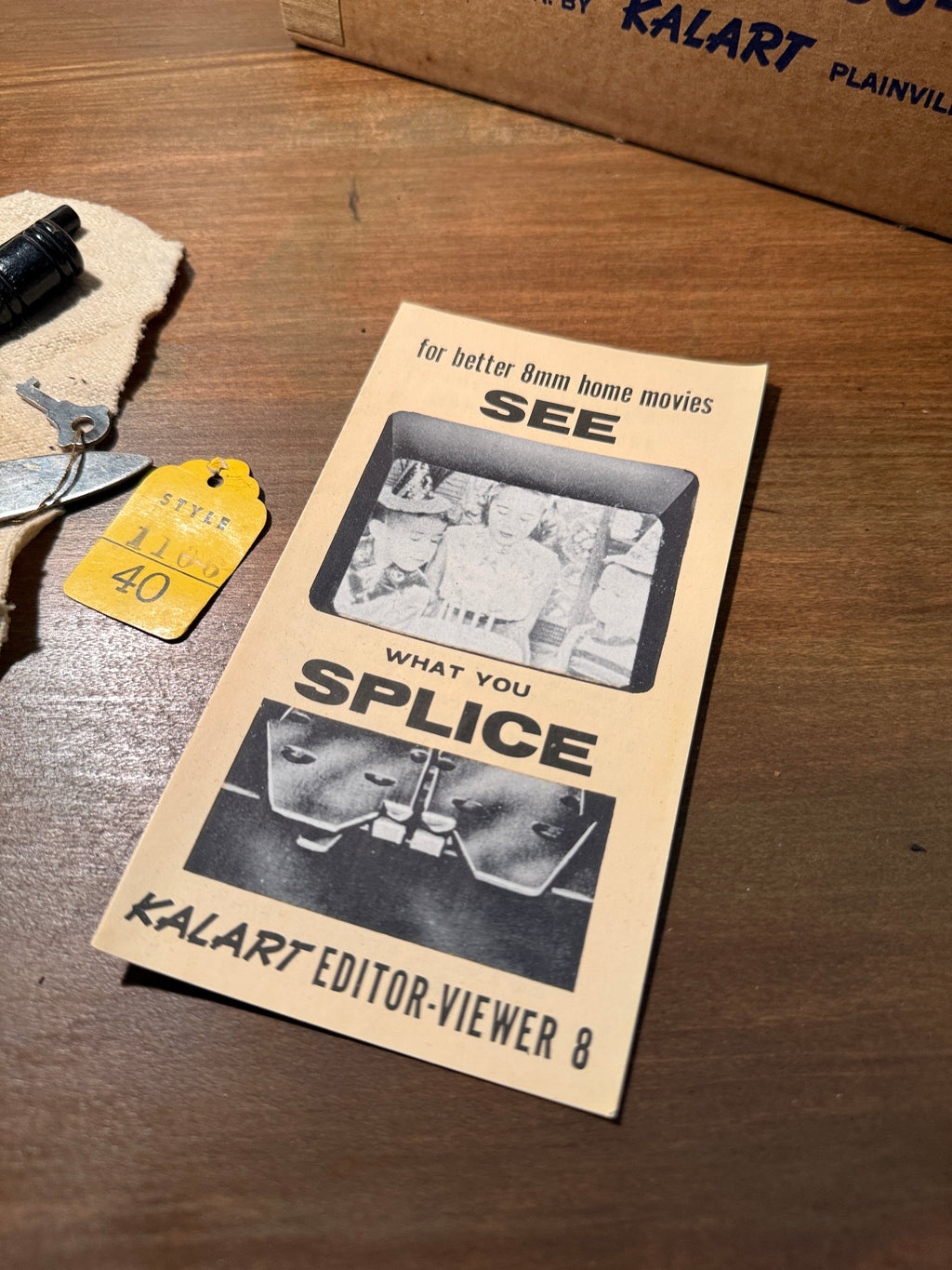 Mid-Century 8mm Home Cinema Set | Keystone R-8 Projector & Kalart CO-8 Splicer