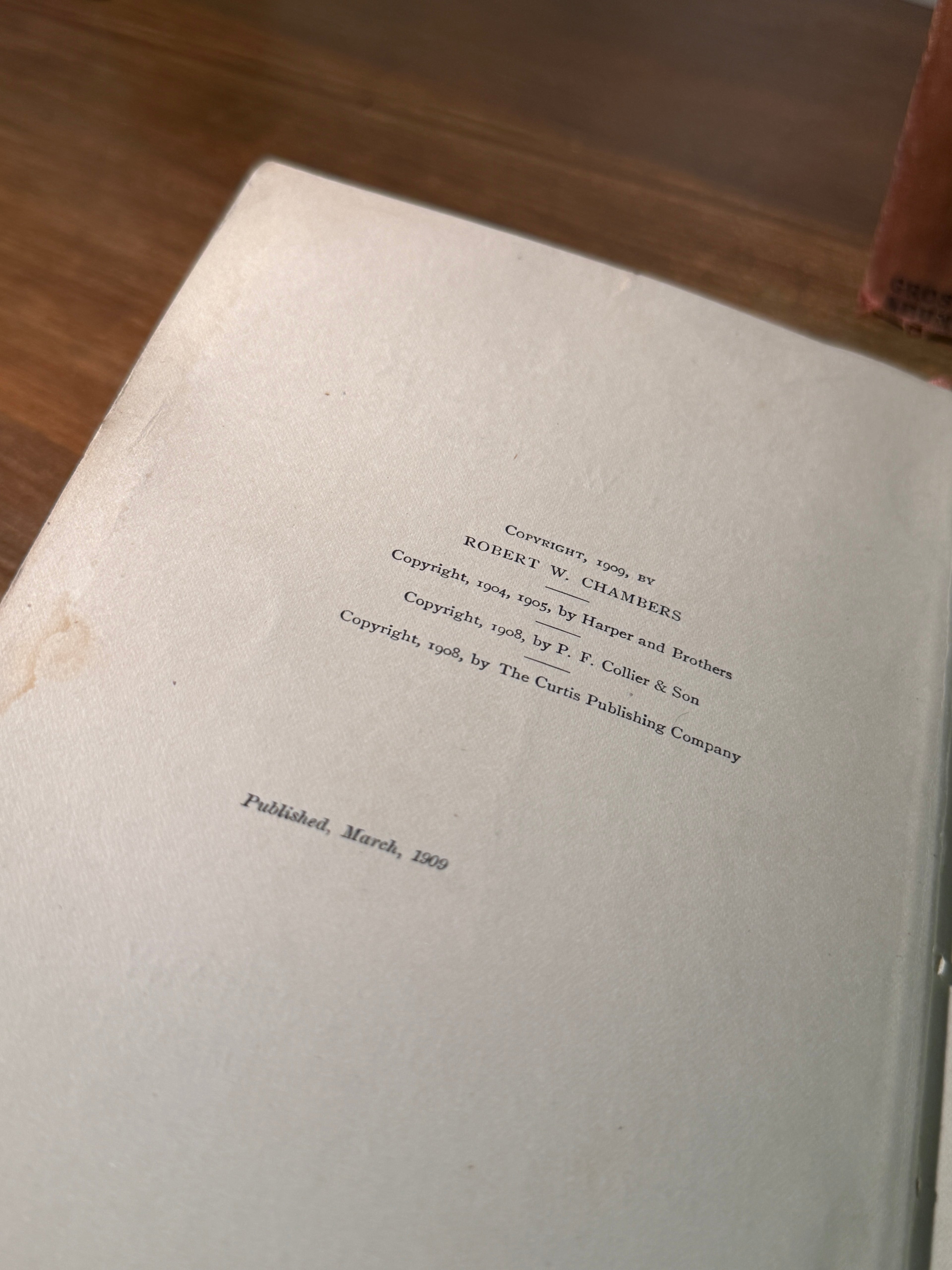 Special Messenger (1909) Illustrated Cloth Novel by Robert W. Chambers | Viridian Eclection