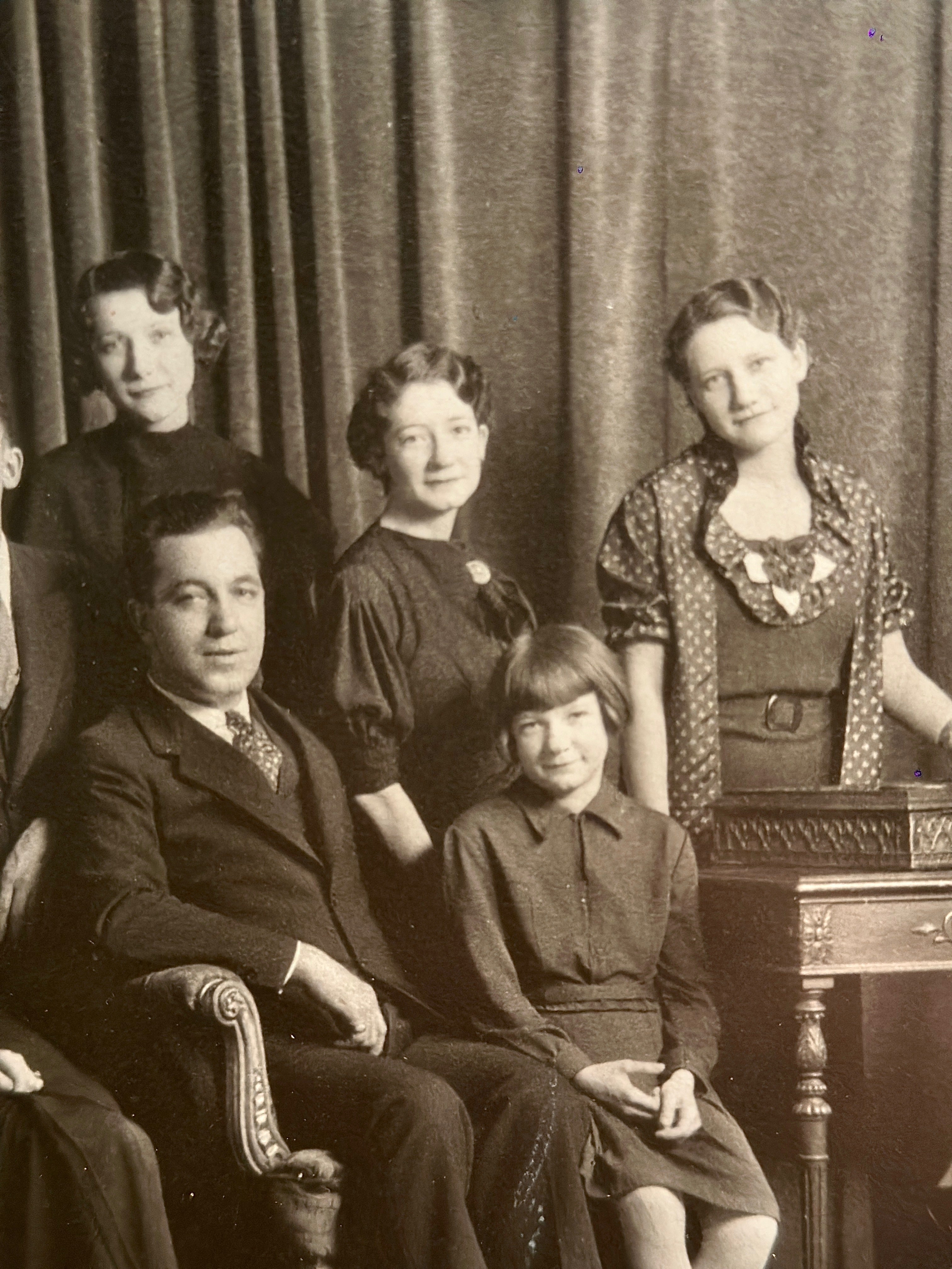 Antique Carved Floral Picture Frame with 1920s Portrait – Viridian Eclection