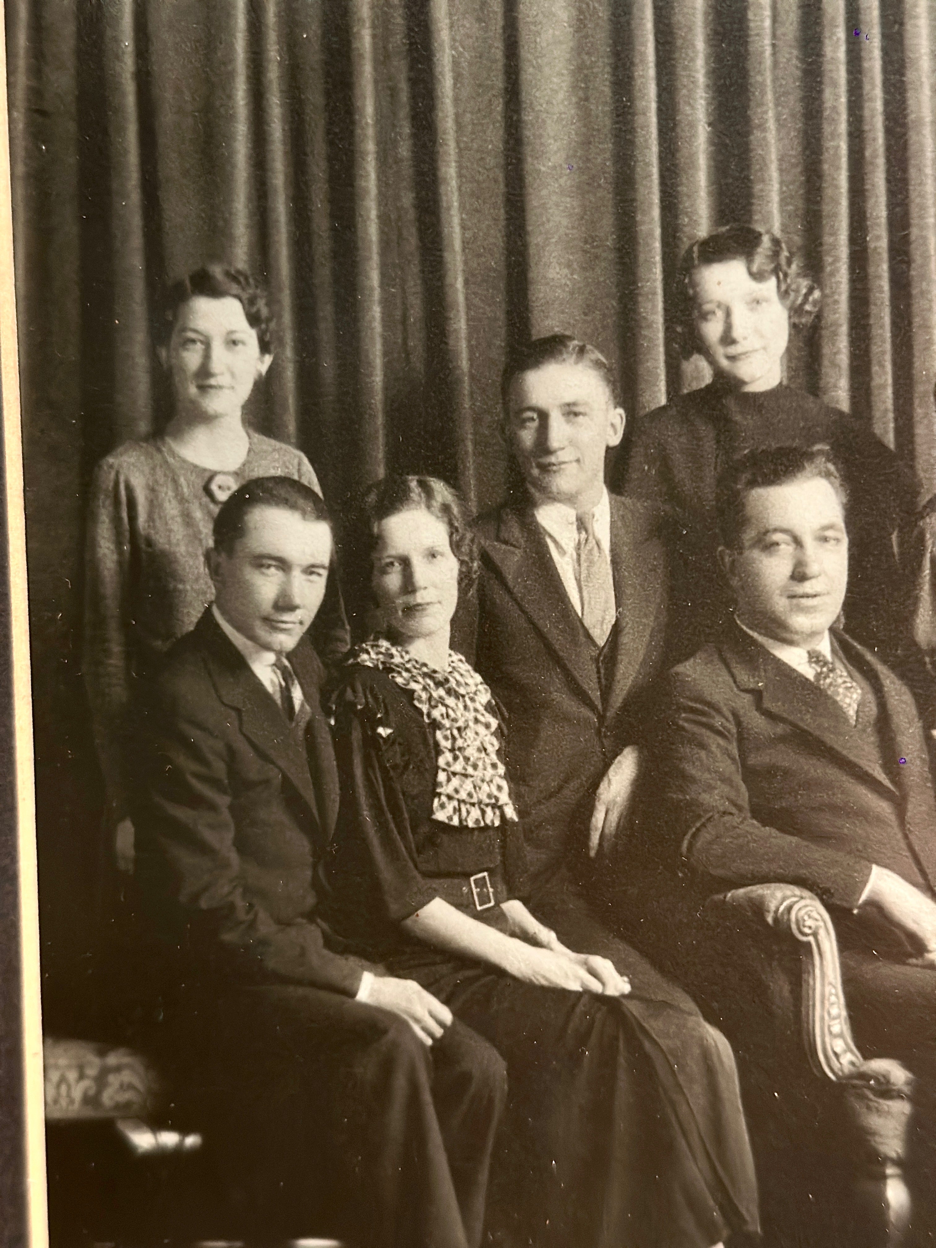 Antique Carved Floral Picture Frame with 1920s Portrait – Viridian Eclection