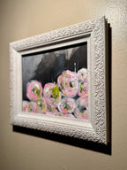 Hela Donela Original Floral Abstract Painting Framed Pair