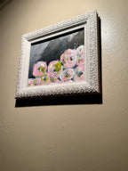 Hela Donela Original Floral Abstract Painting Framed Pair