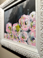 Hela Donela Original Floral Abstract Painting Framed Pair