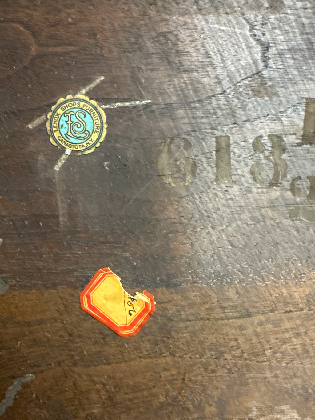 Antique Lenox Shops Side Chair (c. 1916–1933) | Black Cherry + Walnut Refinish