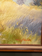 Mary Rhodes California Landscape Oil on Canvas Painting, (c 1970s)