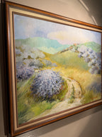 Mary Rhodes California Landscape Oil on Canvas Painting, (c 1970s)