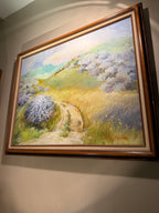 Mary Rhodes California Landscape Oil on Canvas Painting, (c 1970s)