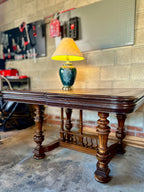 American Renaissance Revival Walnut Extension Dining Table – Hand-Rubbed Finish, c.1880