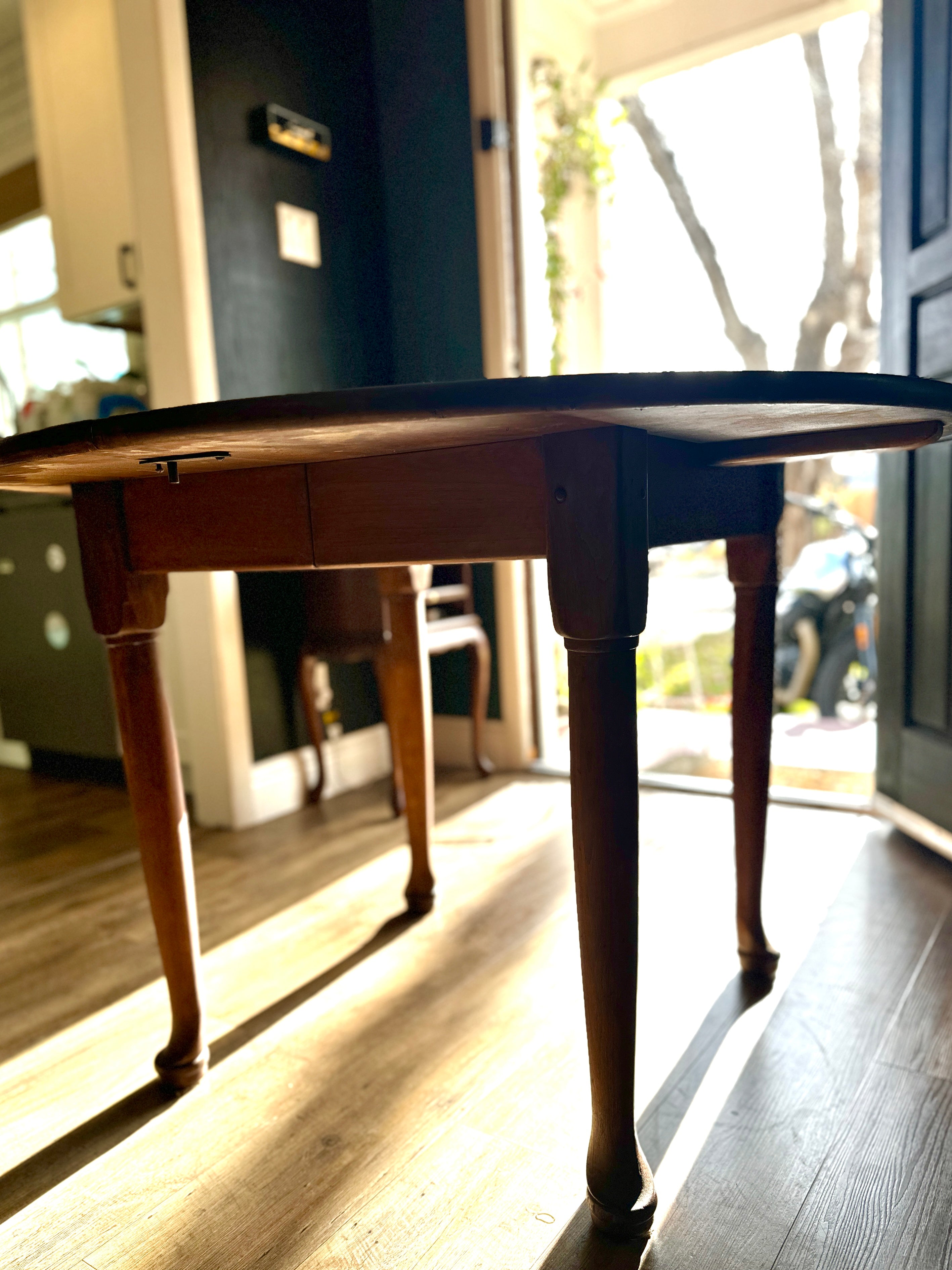 1955 Leopold Stickley Cherry Dining Table | Refinished Solid Wood Oval Extension Table