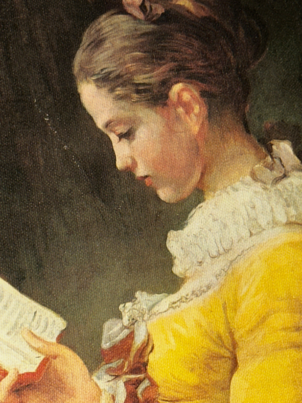A Young Girl Reading, by Jean-Honoré Fragonard (1732–1806) Reproduction Print on Canvas