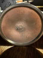 Hand Hammered Sweden (Skruf) & USA (Inernational Pewter) 3-Piece Studio Pewter Decorative Brutalism Serving Set