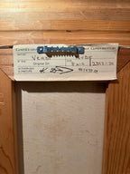 1977 Signed Verdi Blue Nude Oil Painting with Collier Certificate c. 1977