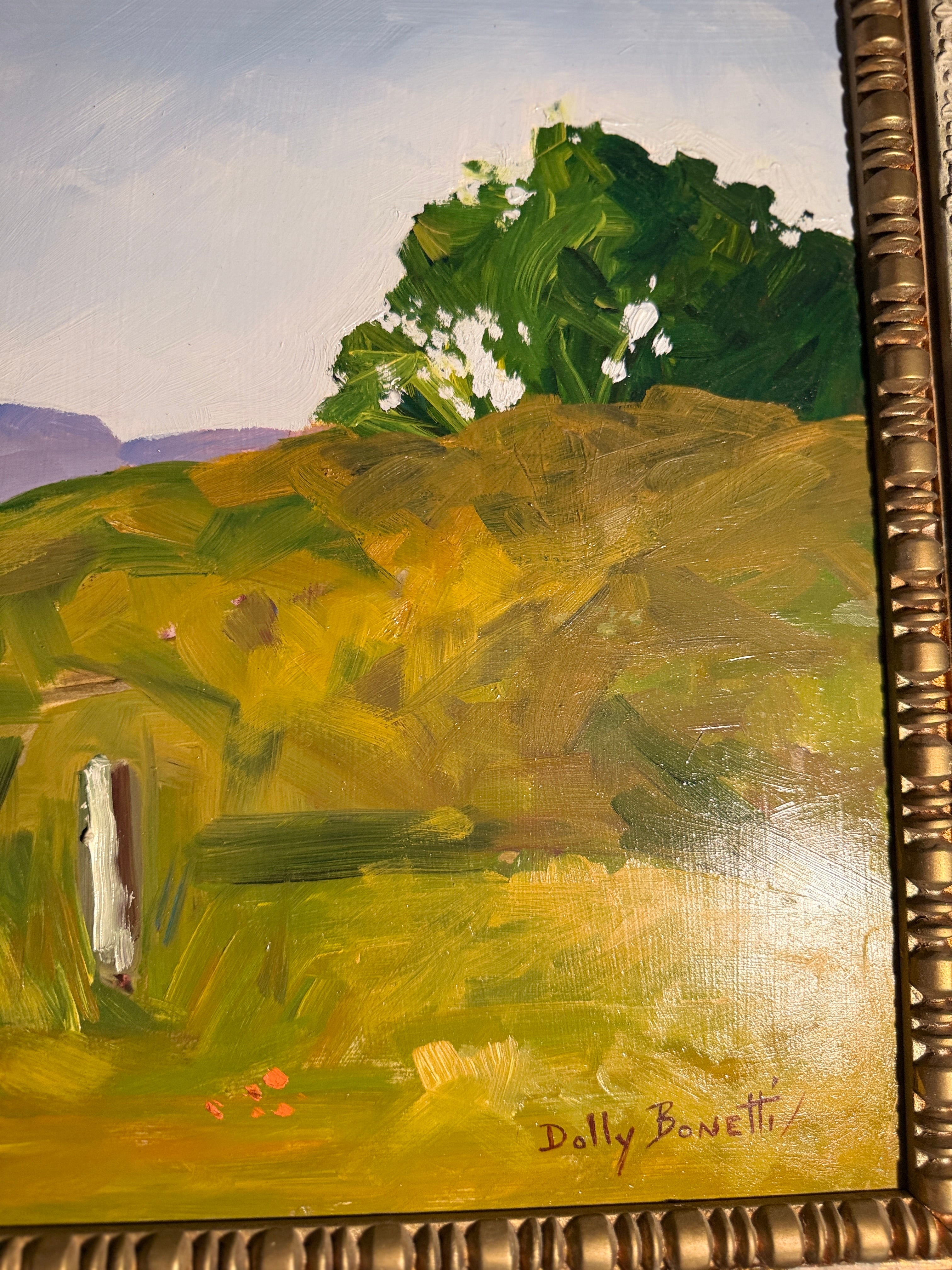 Dolly Bonetti “California Coastline” Signed California Coastal Landscape Oil on Canvas, San Francisco Artist, c. Late 50s-1960s