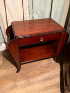 Refurbished Art Deco Mahogany Bedside Table c. 1930s–40s