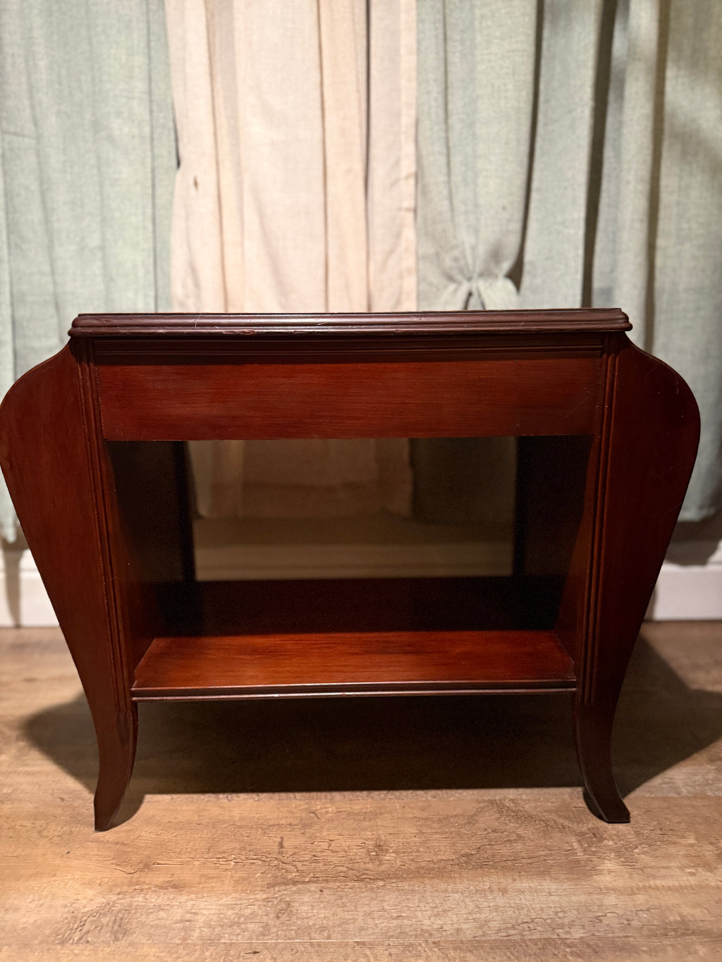 Refurbished Art Deco Mahogany Bedside Table c. 1930s–40s