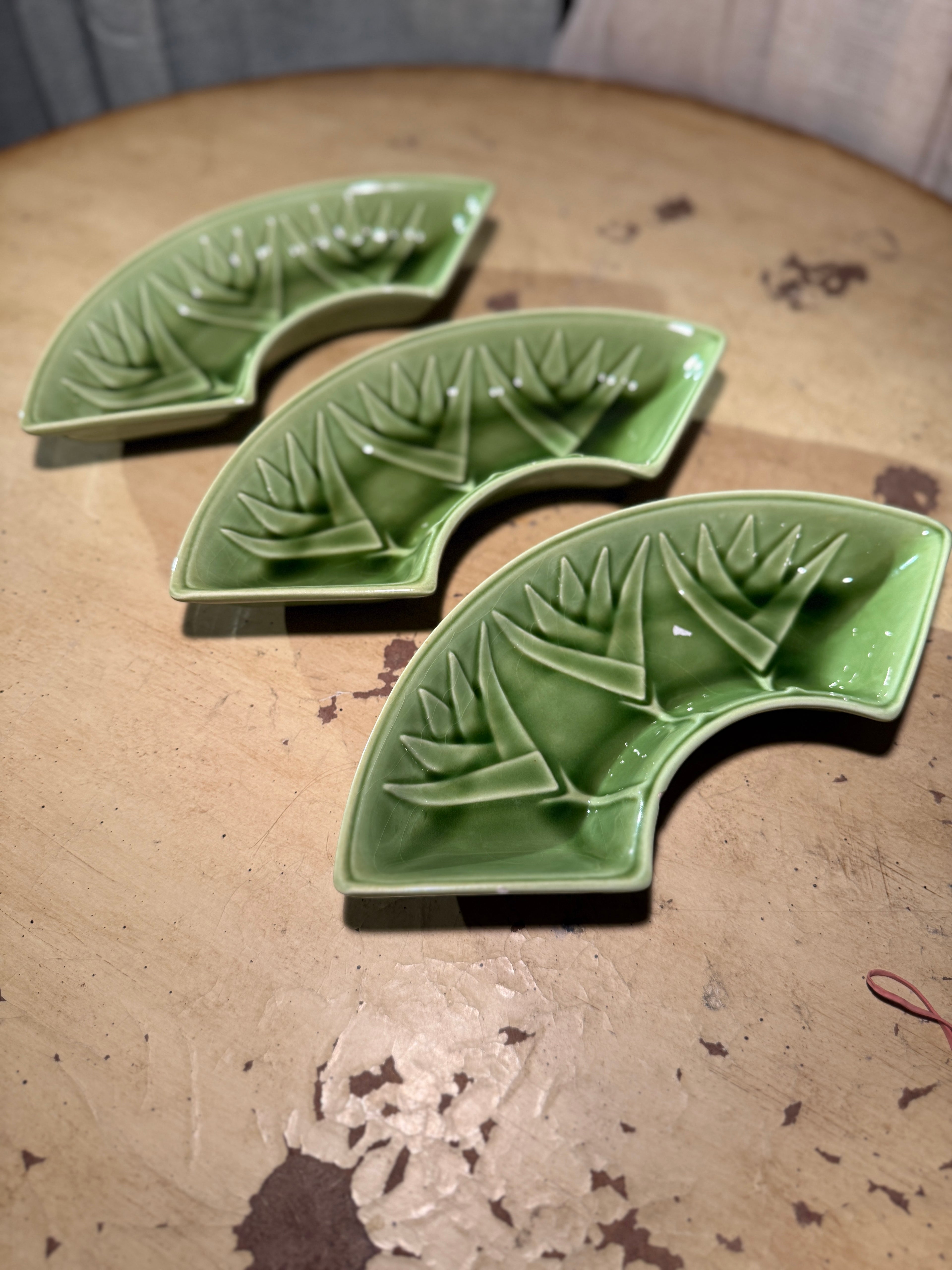 Mid-Century California Pottery Sectional Serving Tray, CALIF USA L59, c. 1950s