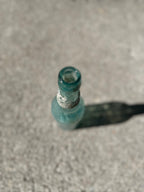 American Bottle Co. Beer Bottle, c. 1905–1916 Dug Aqua Glass with Burial Patina