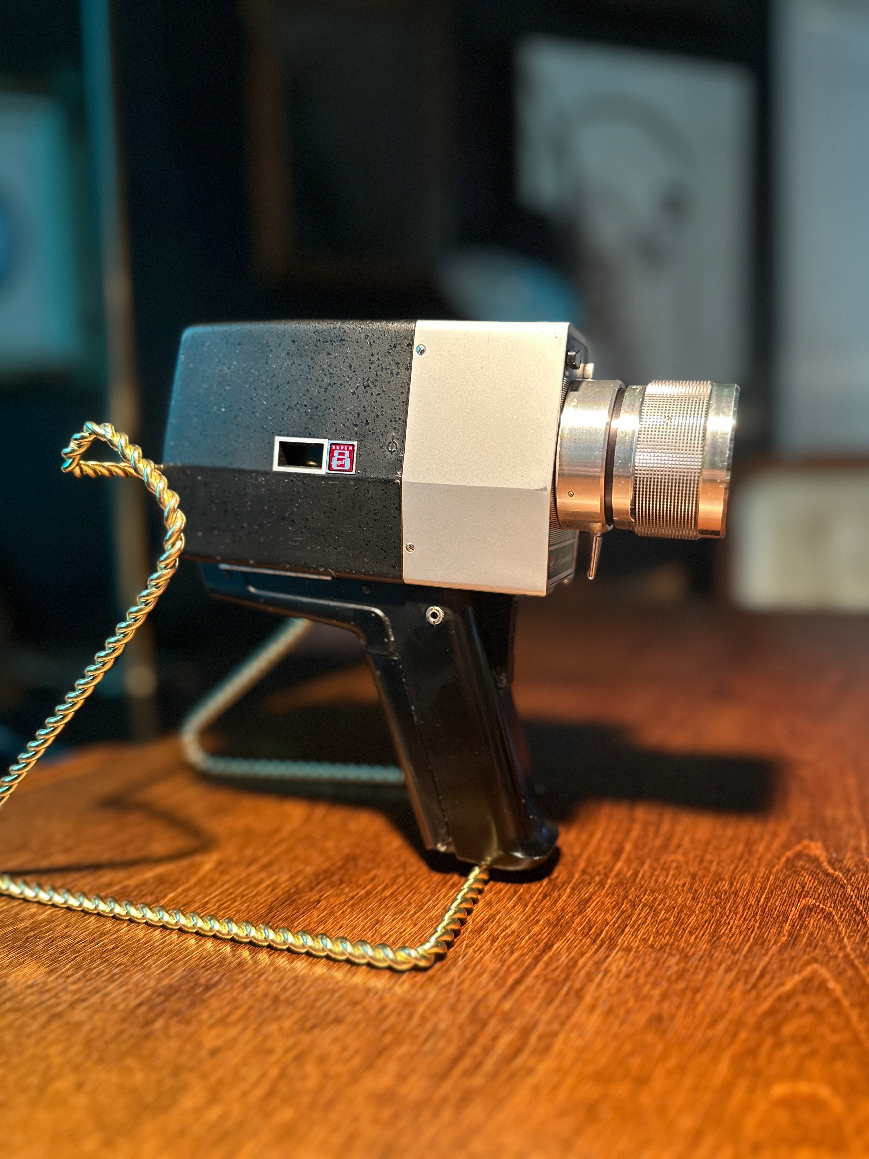 Vintage GAF Anscomatic ST/90 Super 8 Movie Camera with Zoom Lens, c. 1960s