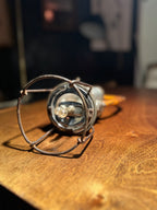 Antique Justrite Safety Lamp | Industrial Inspection Light Early 20th Century