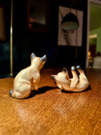 Mid-Century Siamese Cat Figurine Pair, c. 1950s–1960s