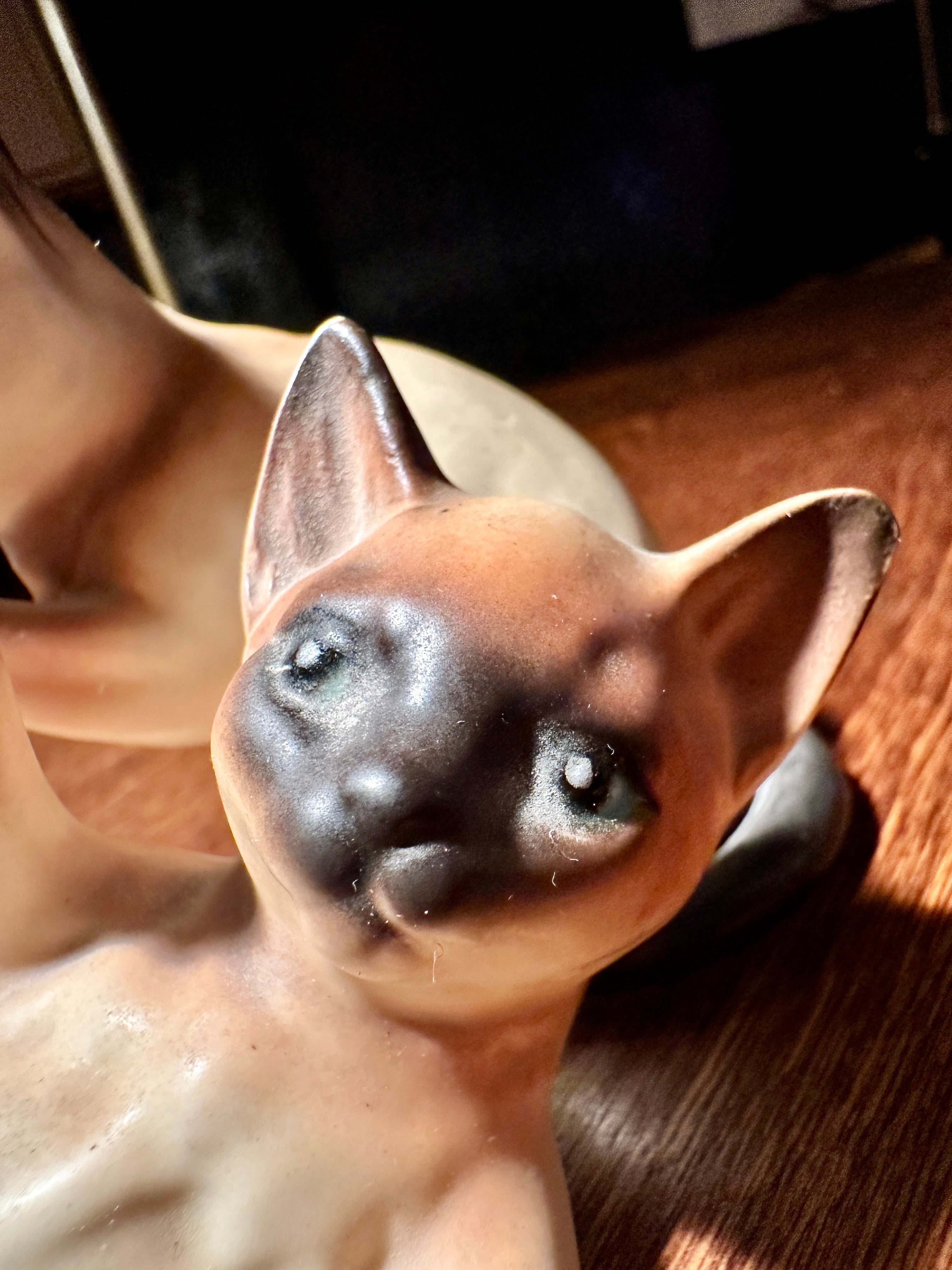 Mid-Century Siamese Cat Figurine Pair, c. 1950s–1960s