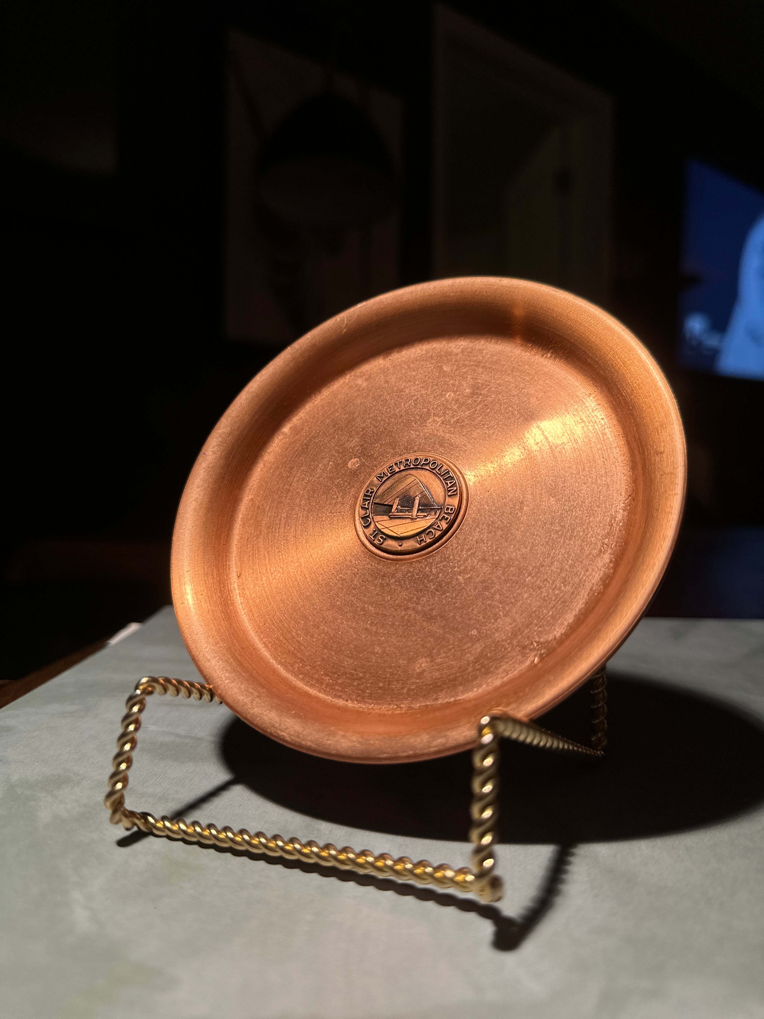 Vintage Metropolitan Copper Solid Copper Plate, c. 1940s–1960s