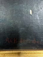 Ransome Gillet Holdredge Atmospheric Mountain Landscape, 19th Century Oil On Canvas