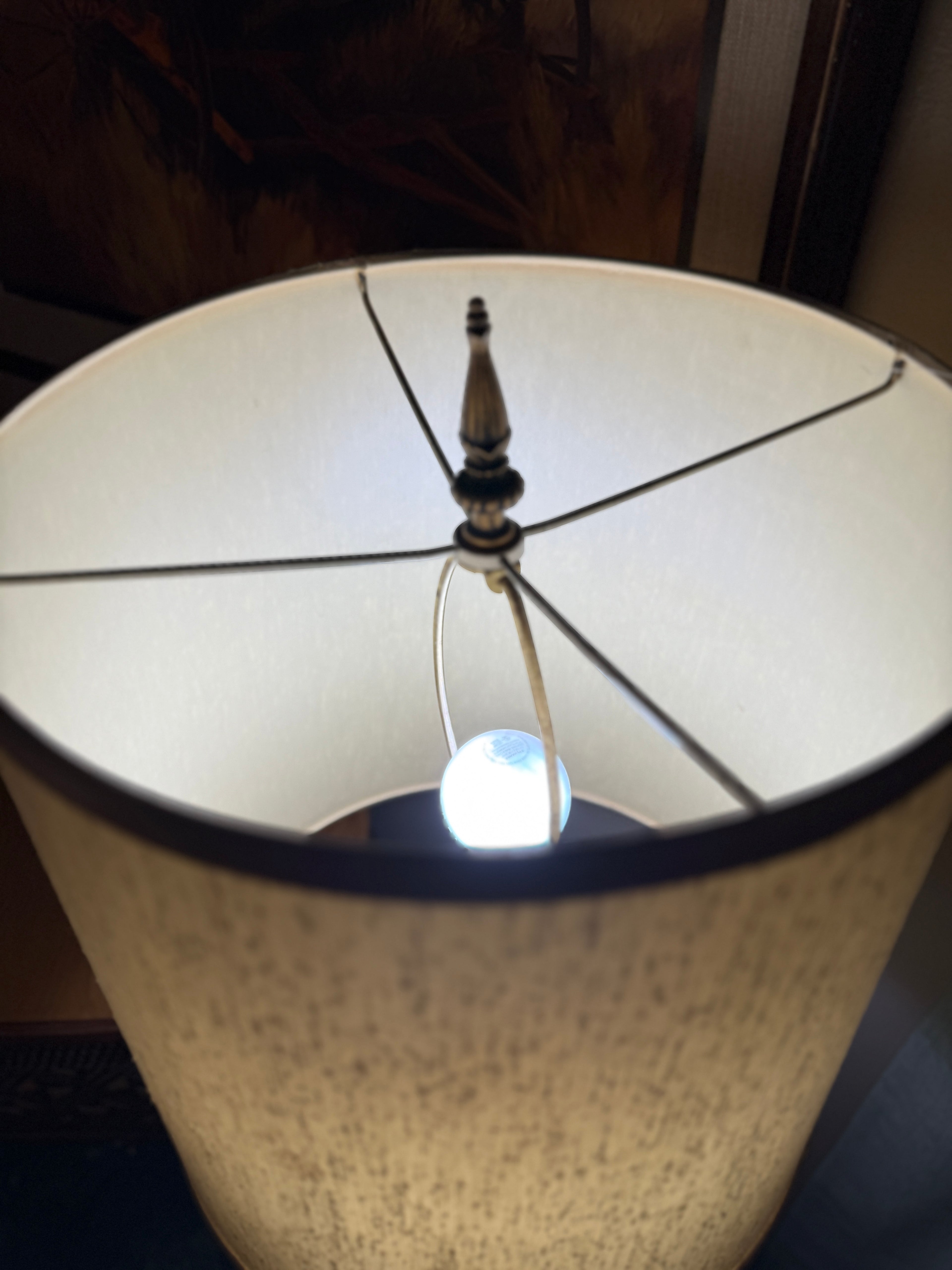 Interwar Art Deco Green Ceramic Table Lamp with Leviton Hardware (c. 1925–1935)