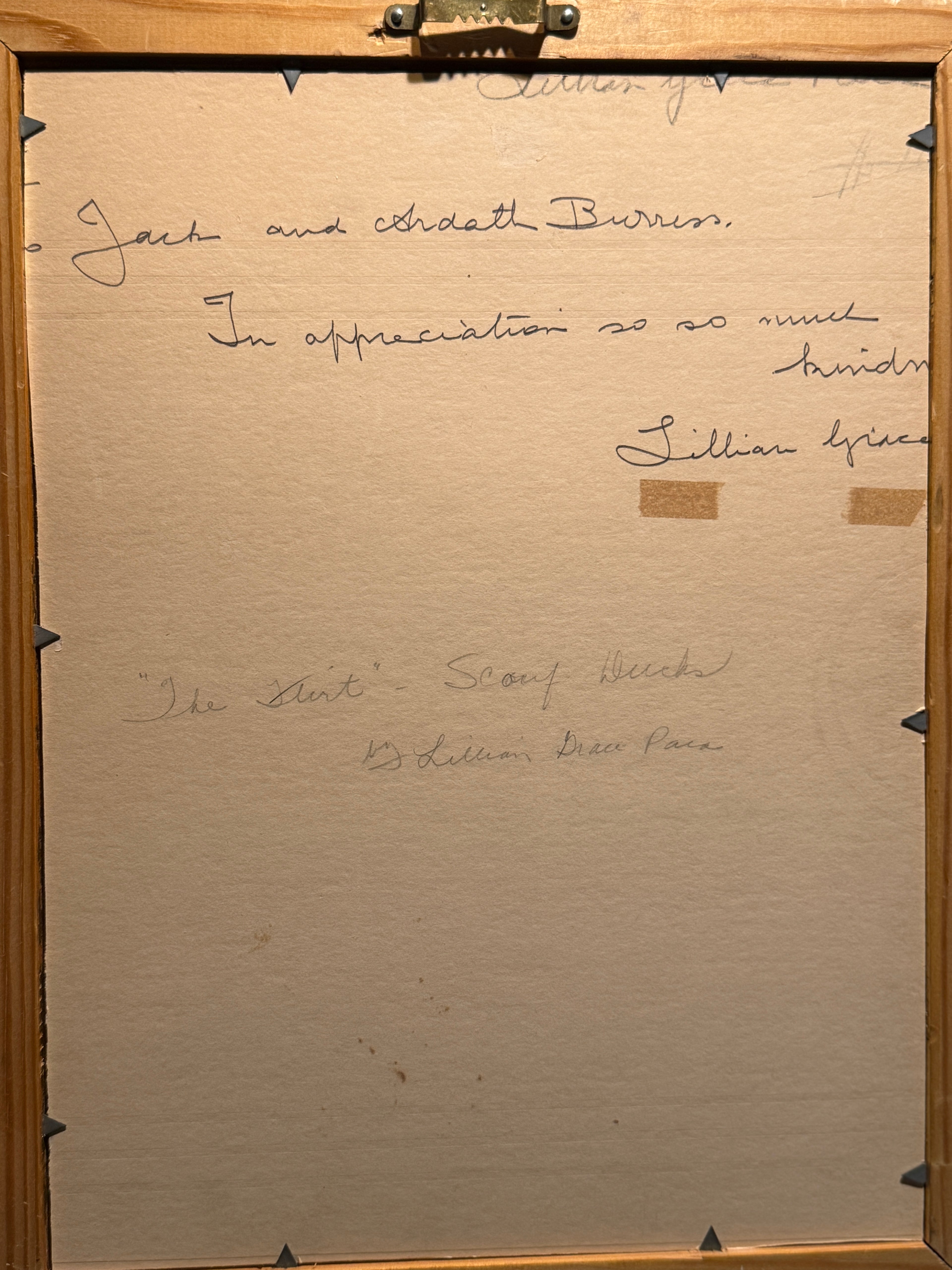 Lillian Grace Paca “The Trio – Scaup Ducks” | Signed Mid-Century American Wildlife Art