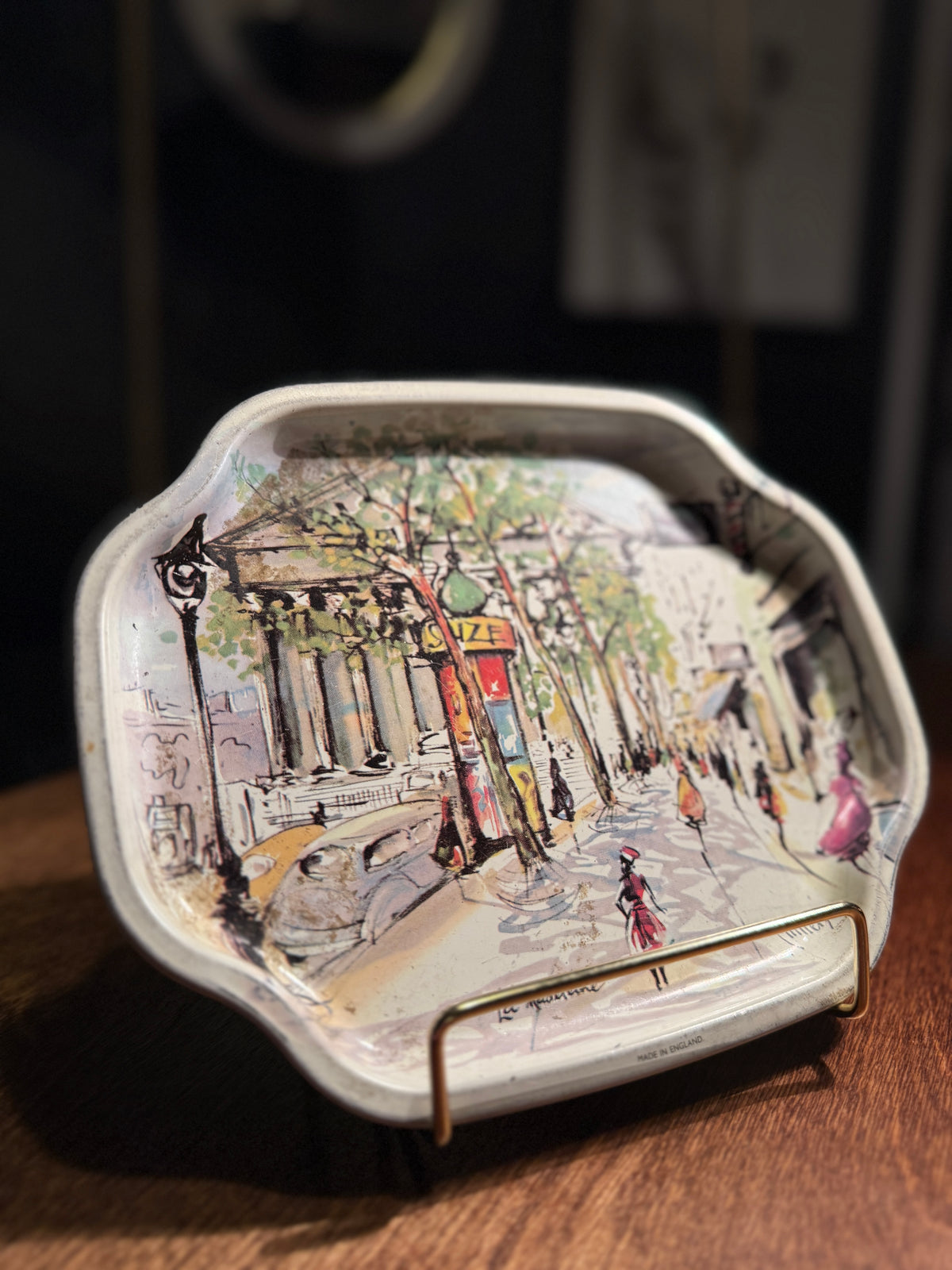Mid-Century “La Madeleine” Paris Tray by André Dubray – Vintage Souvenir, Made in England c. 1950-1960
