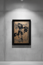 Nasser Assar Abstract Oil on Wood Panel, 2004