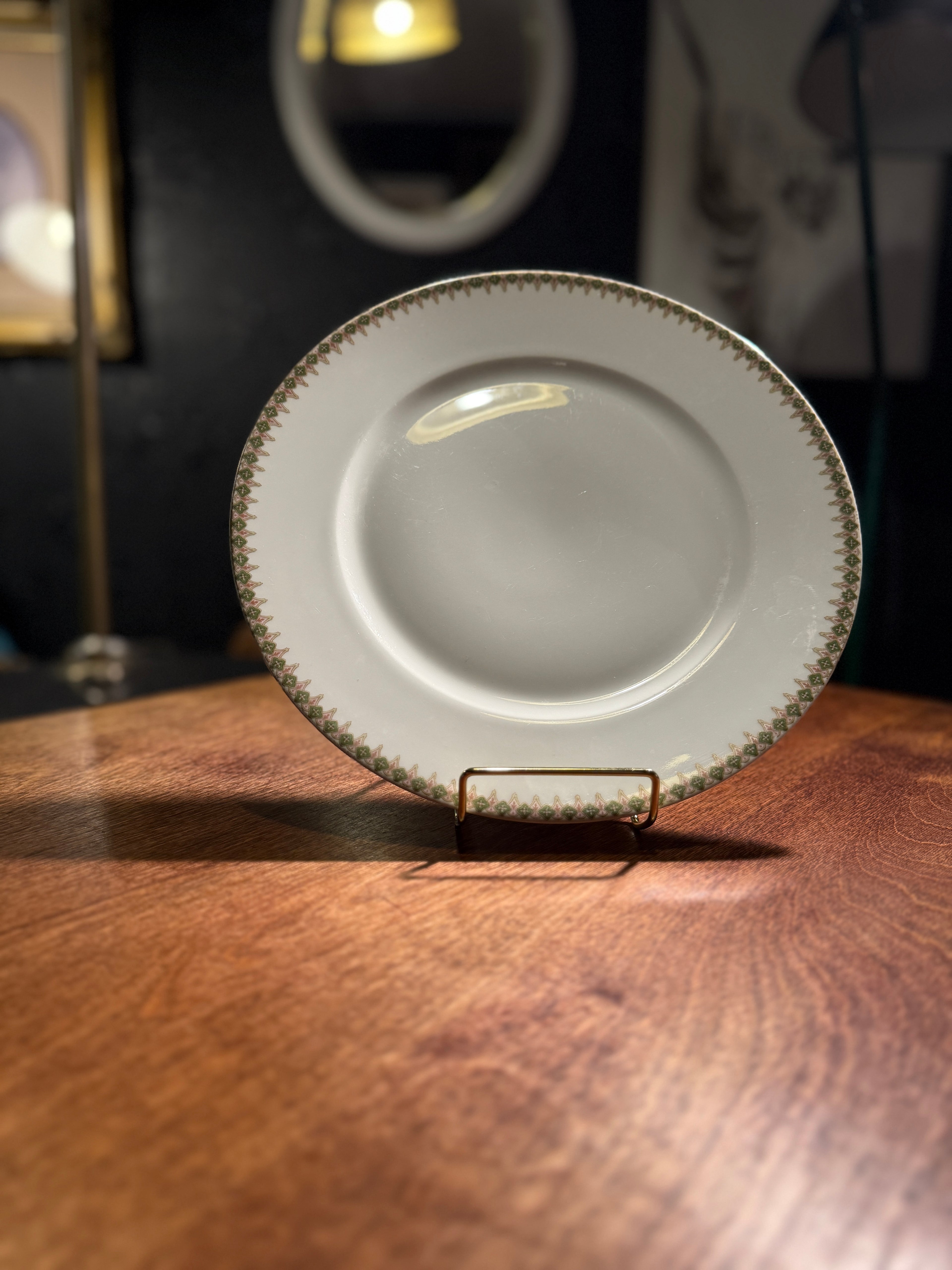 Pair of Antique French Limoges Porcelain Plates by Wm. Guérin & Co., Belle Époque, c. 1900–1914