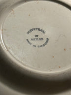Poppytrail by Metlox Vintage Mid-Century Floral Dinner Plate | c. 1940s–1950s California Pottery