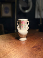 Royal Copley Hand-Painted Pottery Vase with Twin Handles, c. 1935–1945