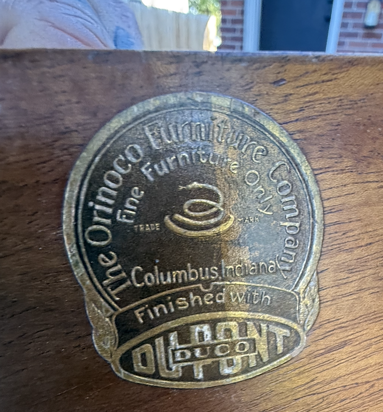 Orinoco Furniture Co. Federal Revival Bed Frame (c. 1927–1932)