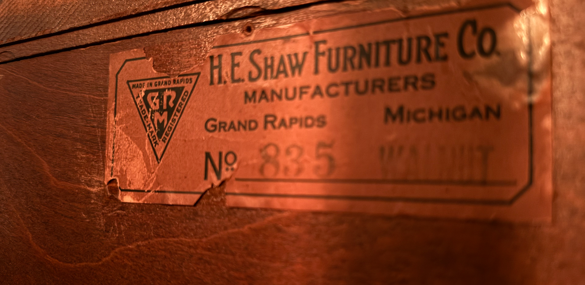 H.E. Shaw Grand Rapids Cabinet-on-Stand, No. 835  Circa 1920s–1930s |