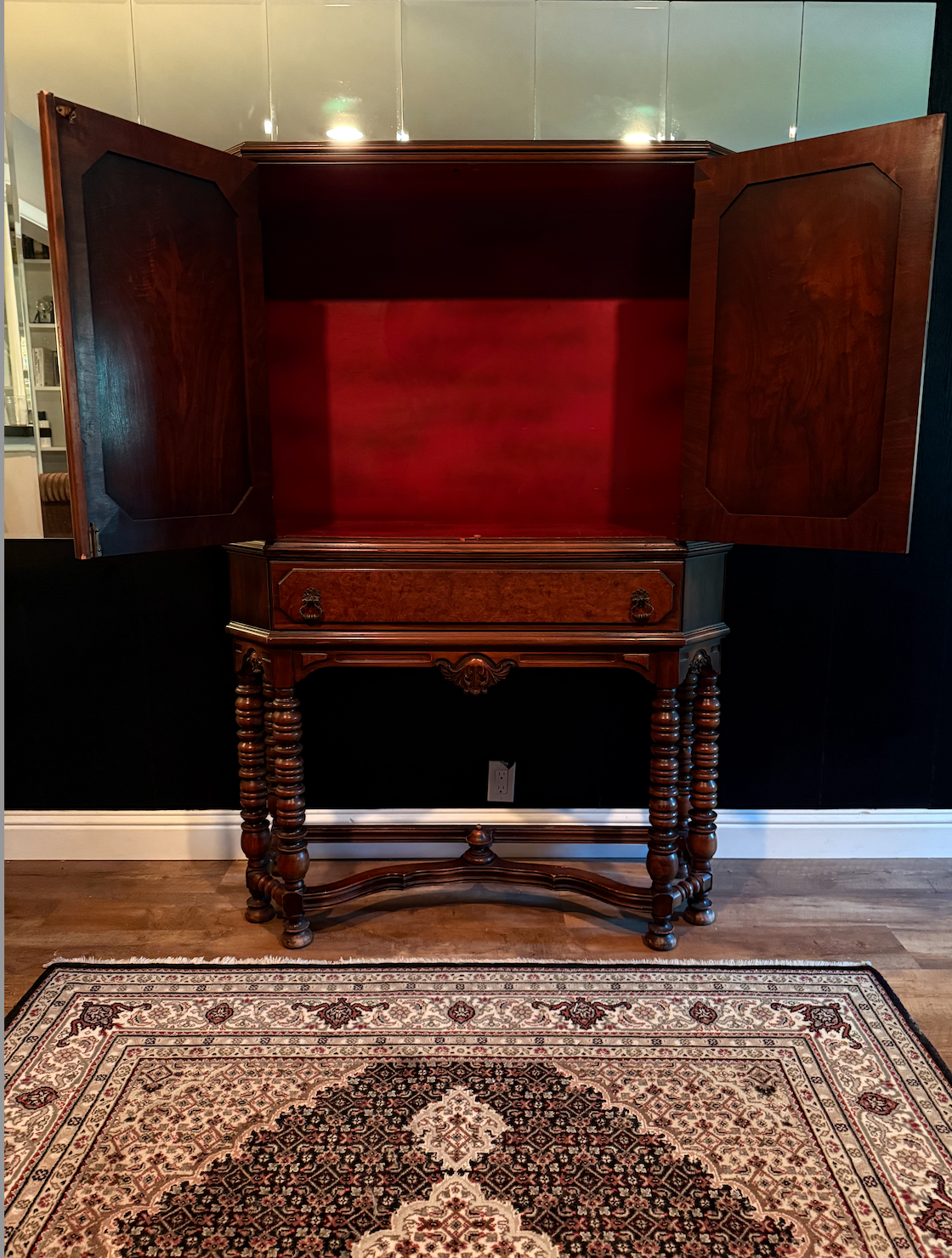 H.E. Shaw Grand Rapids Cabinet-on-Stand, No. 835  Circa 1920s–1930s |
