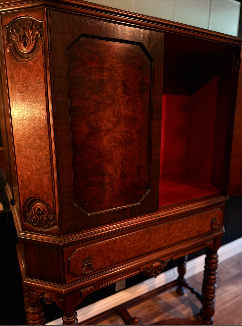 H.E. Shaw Grand Rapids Cabinet-on-Stand, No. 835  Circa 1920s–1930s |