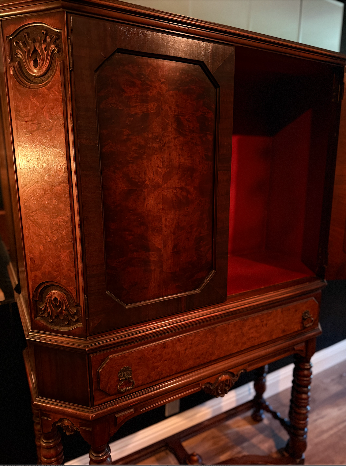 H.E. Shaw Grand Rapids Cabinet-on-Stand, No. 835  Circa 1920s–1930s |