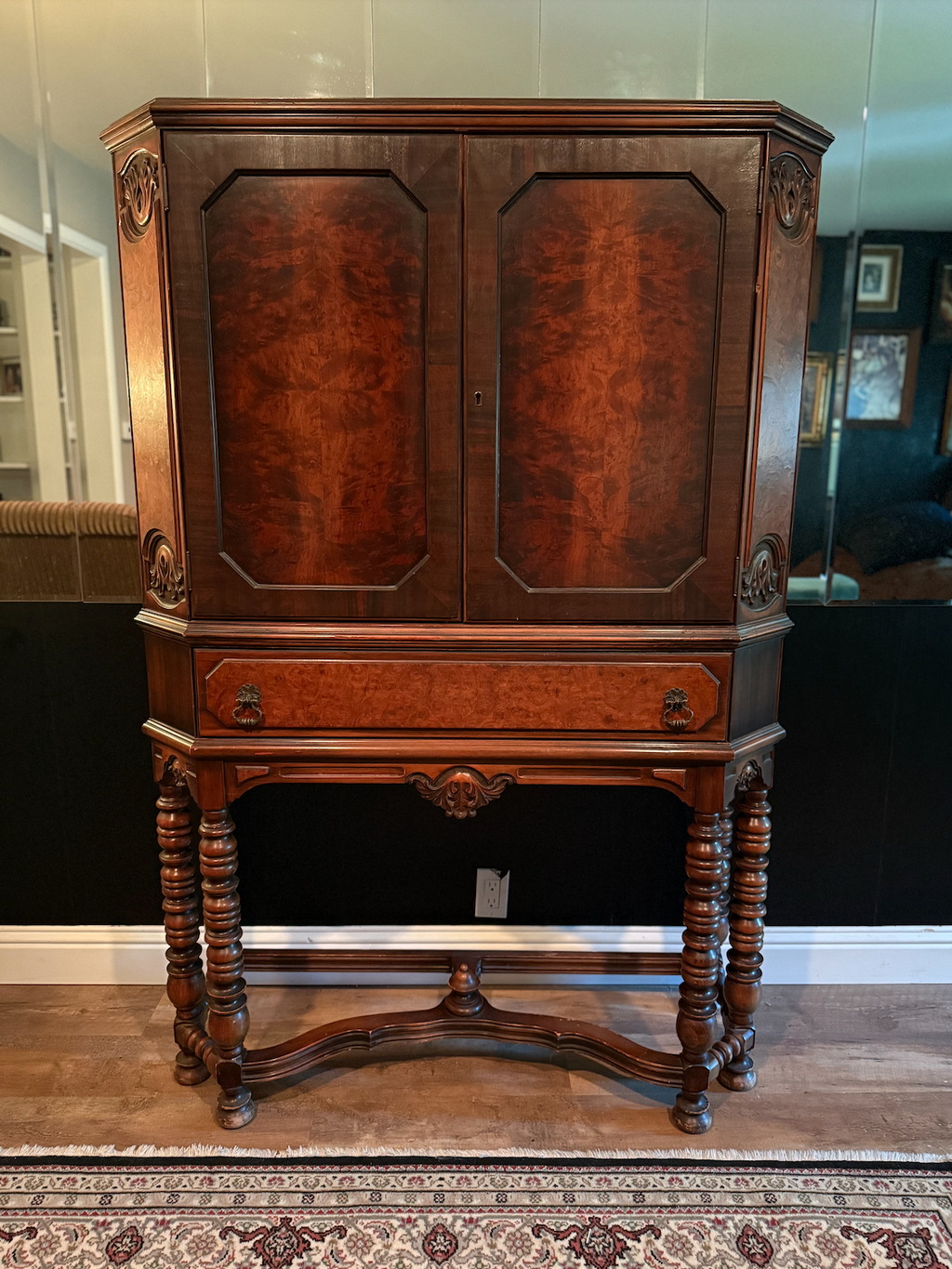 H.E. Shaw Grand Rapids Cabinet-on-Stand, No. 835  Circa 1920s–1930s |