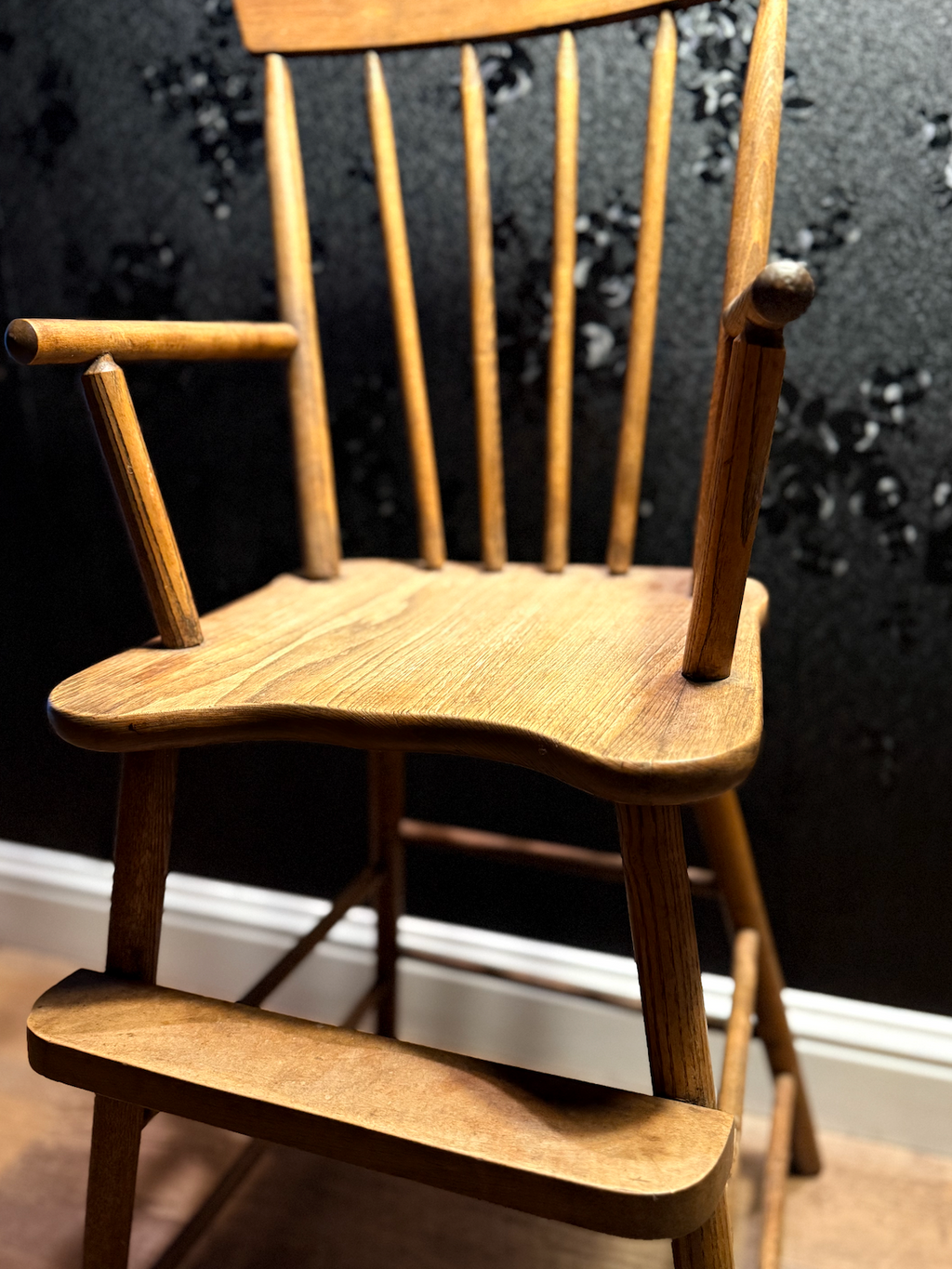 Mid-Century Windsor-Style High Chair, c. 1950s