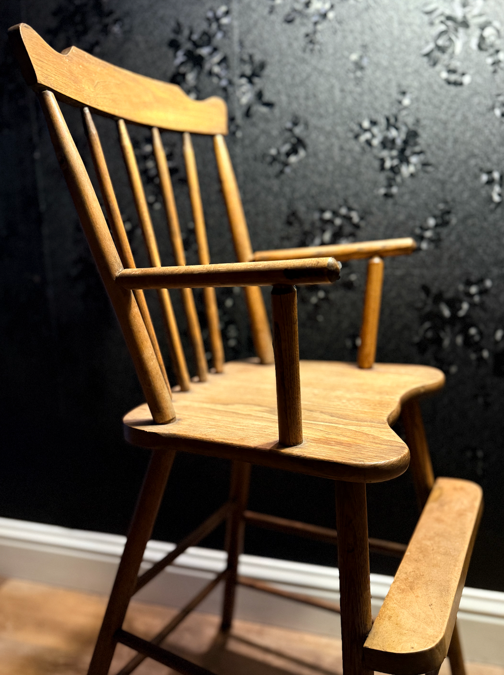 Mid-Century Windsor-Style High Chair, c. 1950s