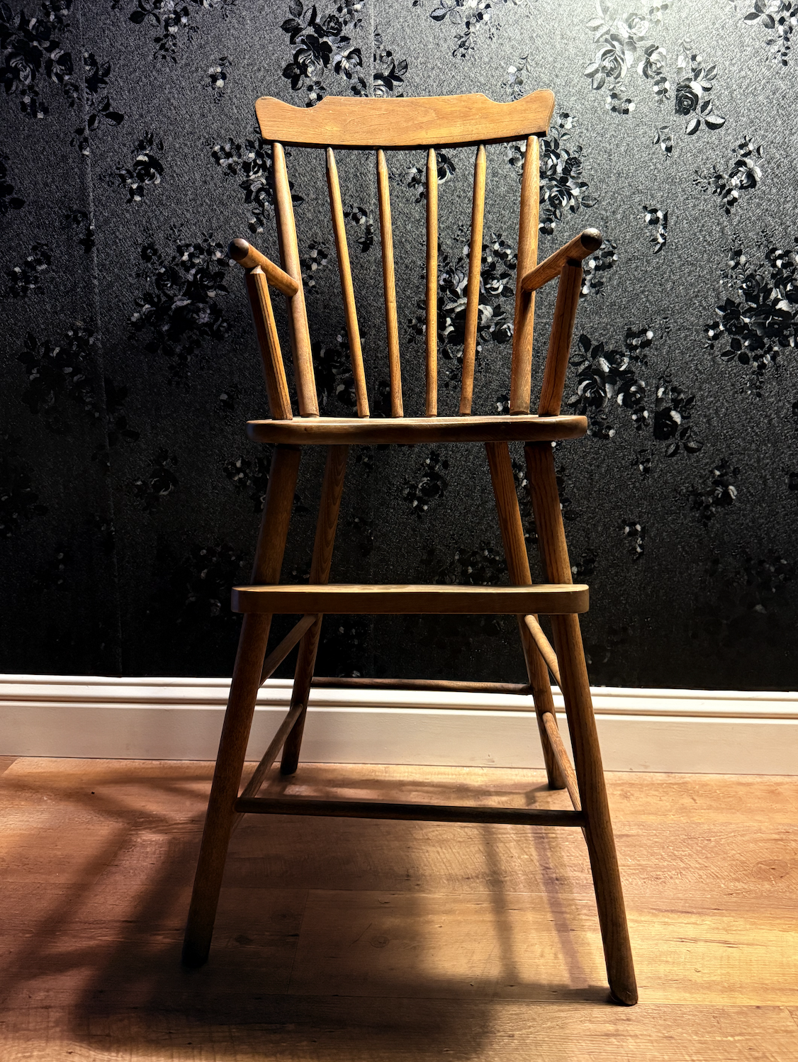 Mid-Century Windsor-Style High Chair, c. 1950s