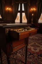Antique Victorian Marble-Top Washstand Jewelry Chest, c. 1880s