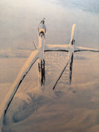 The Little Sundowner (1989) — Oil on Canvas Winter Landscape by David D. Stark