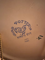 Vernon Kilns Bird Pottery “Bird’s Eye” Plate, c. 1935–1939