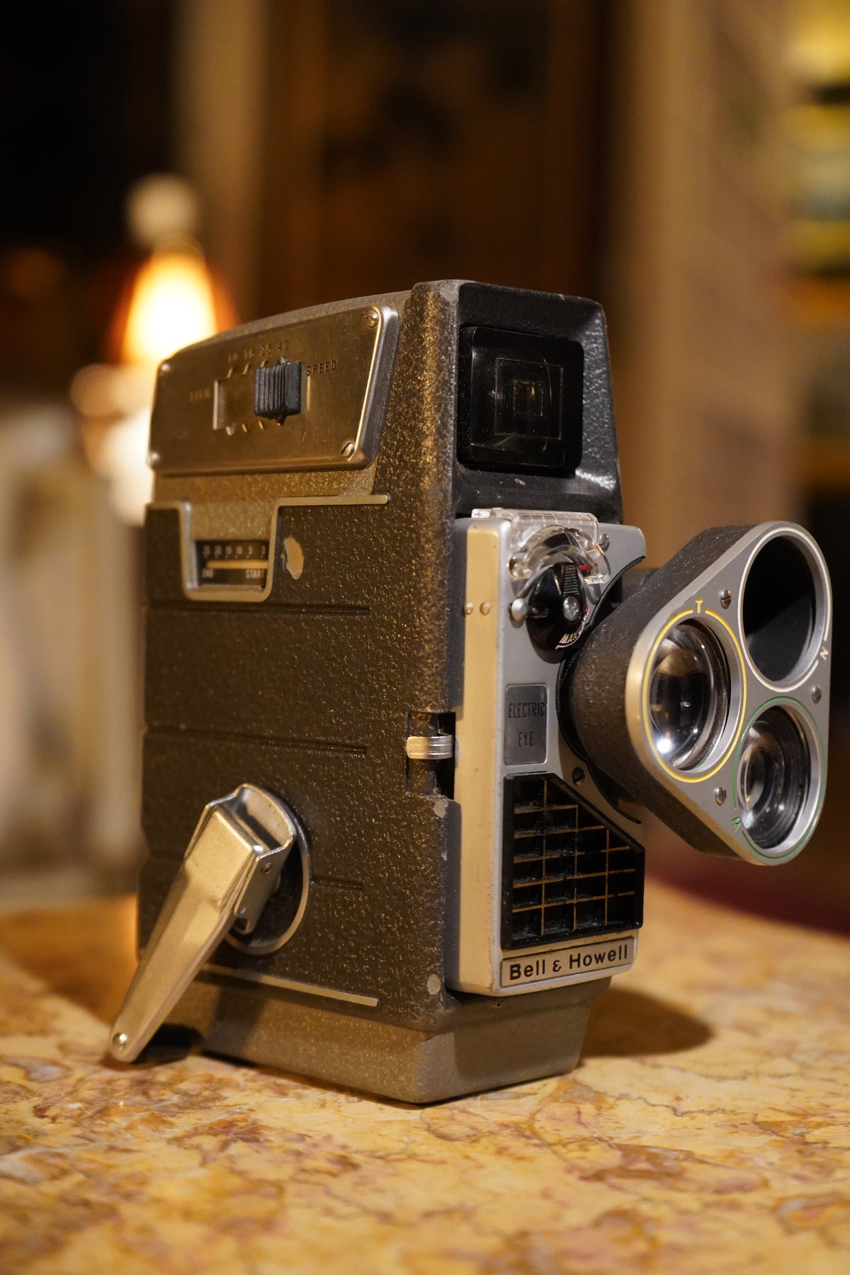 Bell & Howell "Perpetua" Electric Eye 8mm Movie Camera, Three-Lens Turret, c. 1958