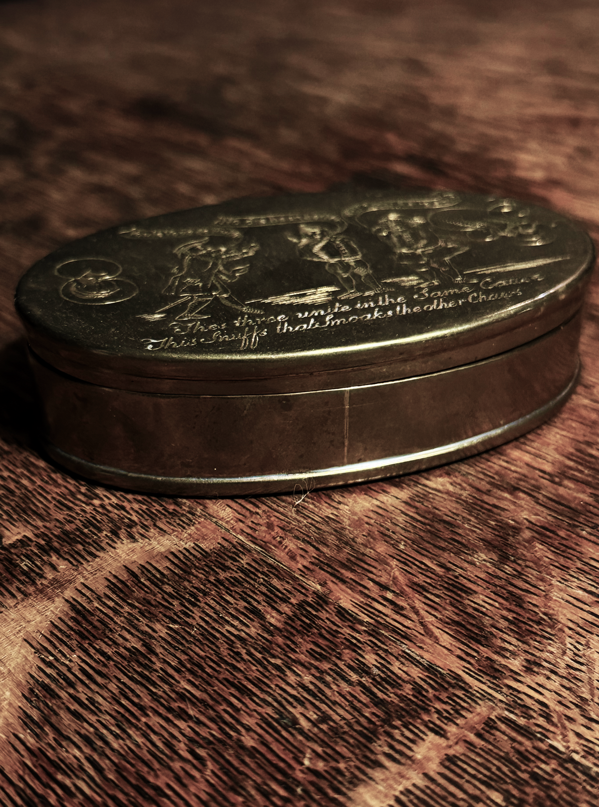 Vintage Mullinshead Brass Tobacco Box, Made in England