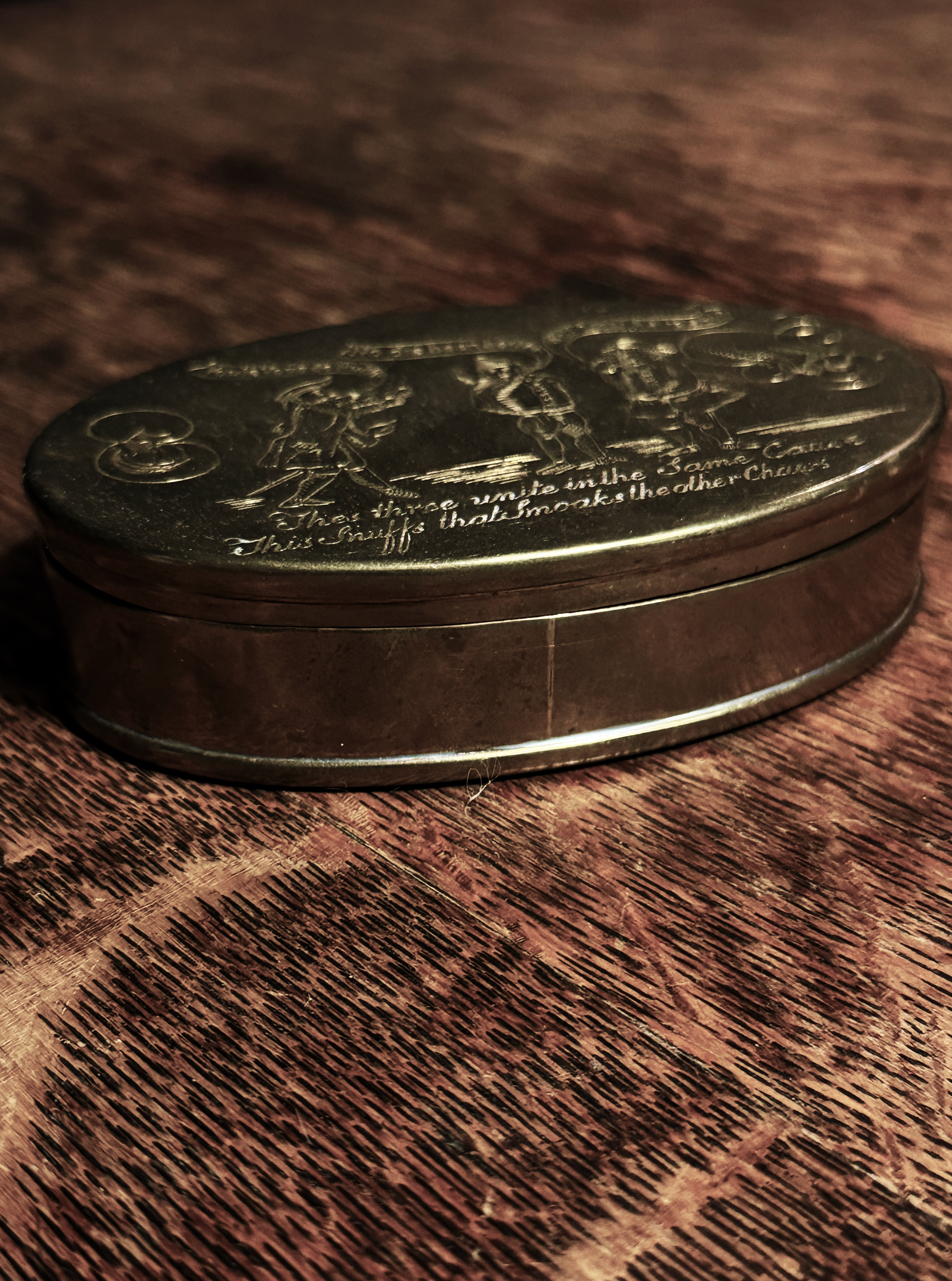 Vintage Mullinshead Brass Tobacco Box, Made in England