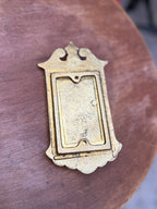 Brass Speakeasy Door Knocker with Eagle and Wreath Grille, Colonial Revival, c. 1930–1960